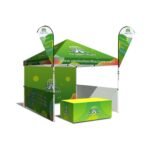 4x4M Custom Logo EZ Pop-Up 2-Sided Trade Show Tent
