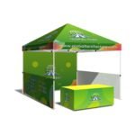 4x4M Custom Logo EZ Pop-Up 2-Sided Trade Show Tent