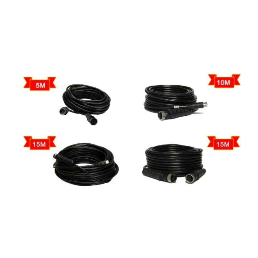 High-Quality Extension Cable (4PIN/5PIN) for Vehicle Cameras & Monitors - Multiple Lengths