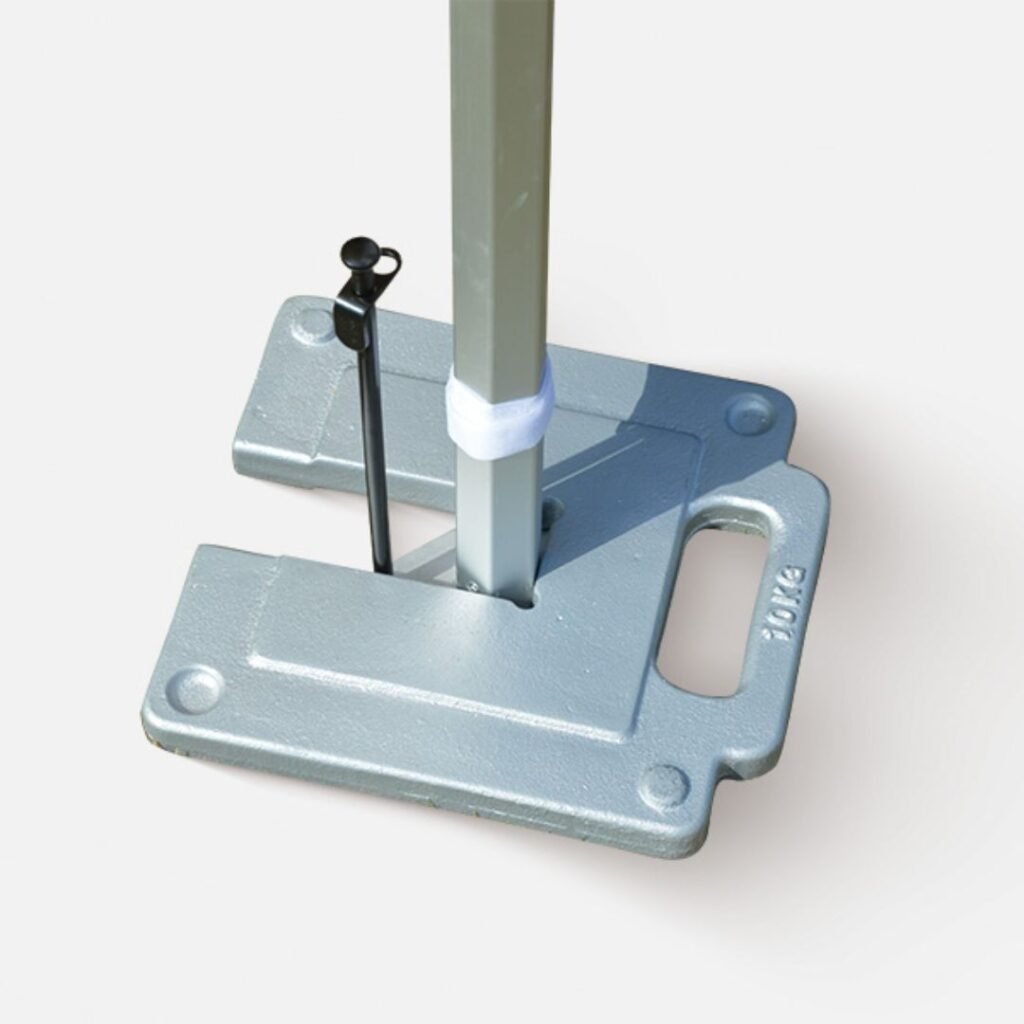 Square Steel Weight Plate for Enhanced Tent Stability