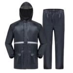 100% Waterproof Polyester PVC Coating Reflective Raincoats ARL-RT15
