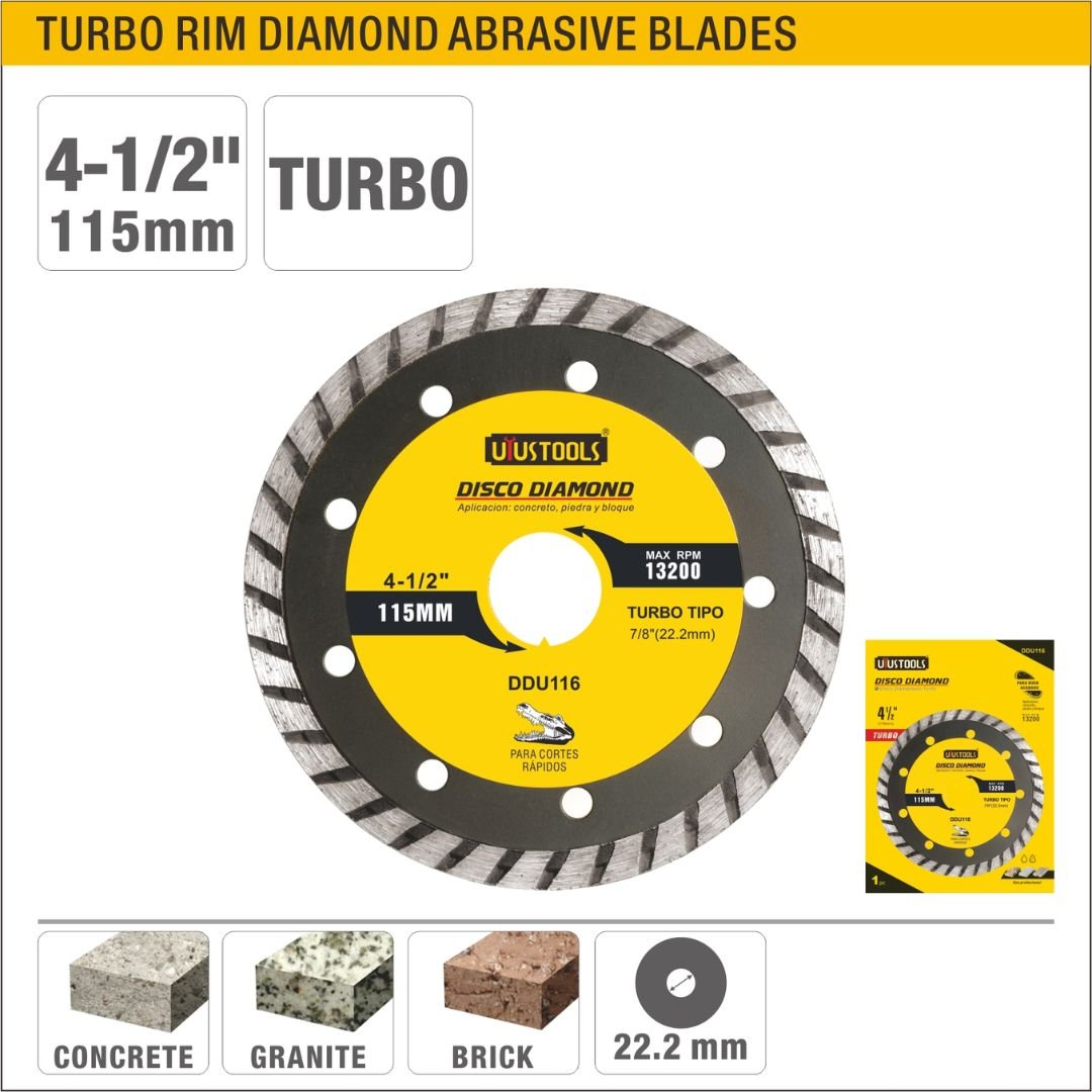 115mm Turbo Diamond Cutting Disc Model ARL-DDU116