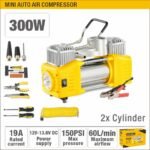 12V 300W High-Flow Auto Air Compressor (150PSI Max) with Accessories Model ARL-CMM300U