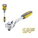 150mm Ratchet Ring Spanner (72T) with TPR+PP Handle Model ARL-YCE104U