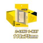 2 Gang 1 Way Wall Switch ARL-INT102U