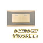 2 Gang 2 Way Wall Switch ARL-CMT102U