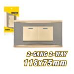 2 Gang 2 Way Wall Switch ARL-CMT102U