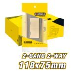 2 Gang 2 Way Wall Switch ARL-CMT102U