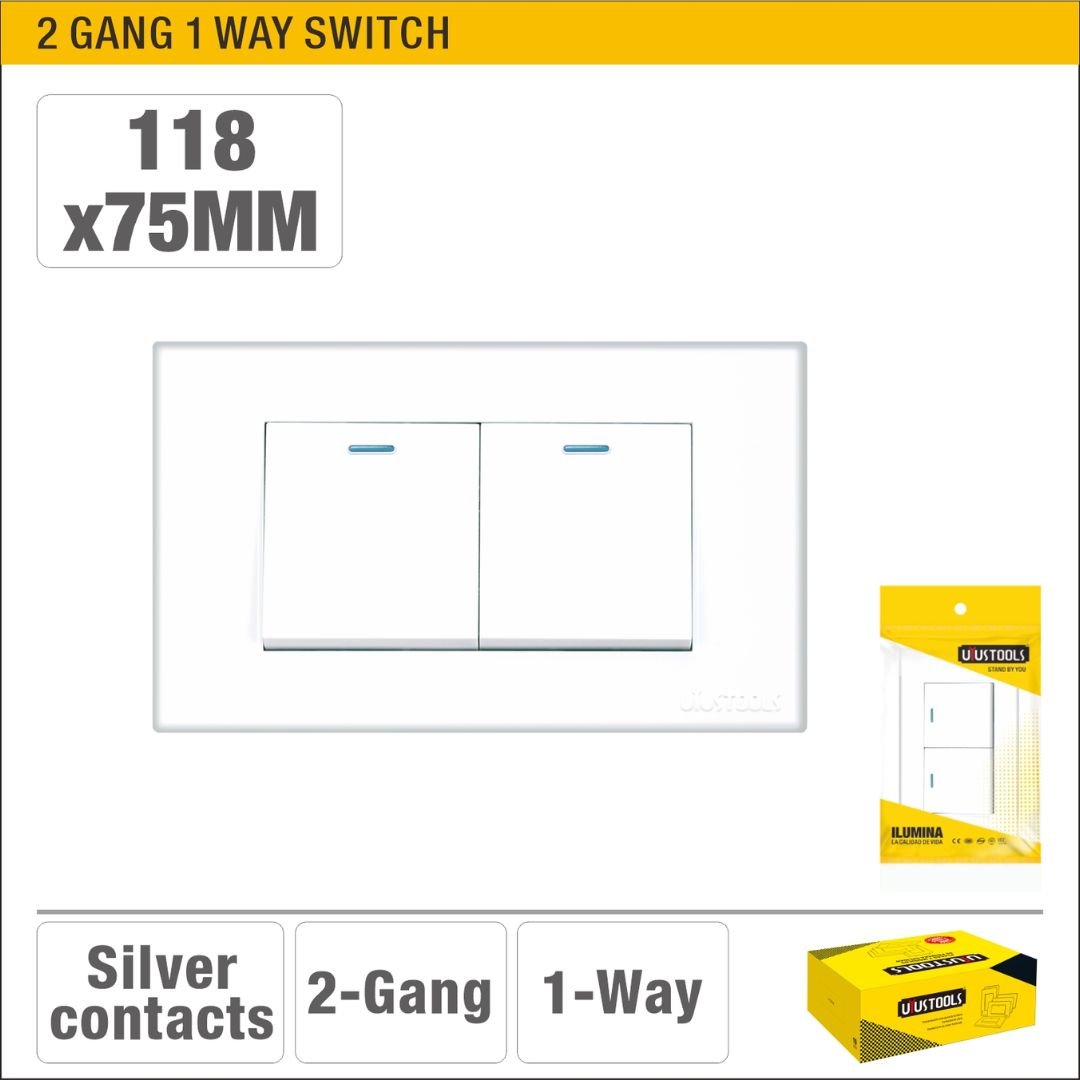 2 Gang 2 Way Wall Switch ARL-INT602U