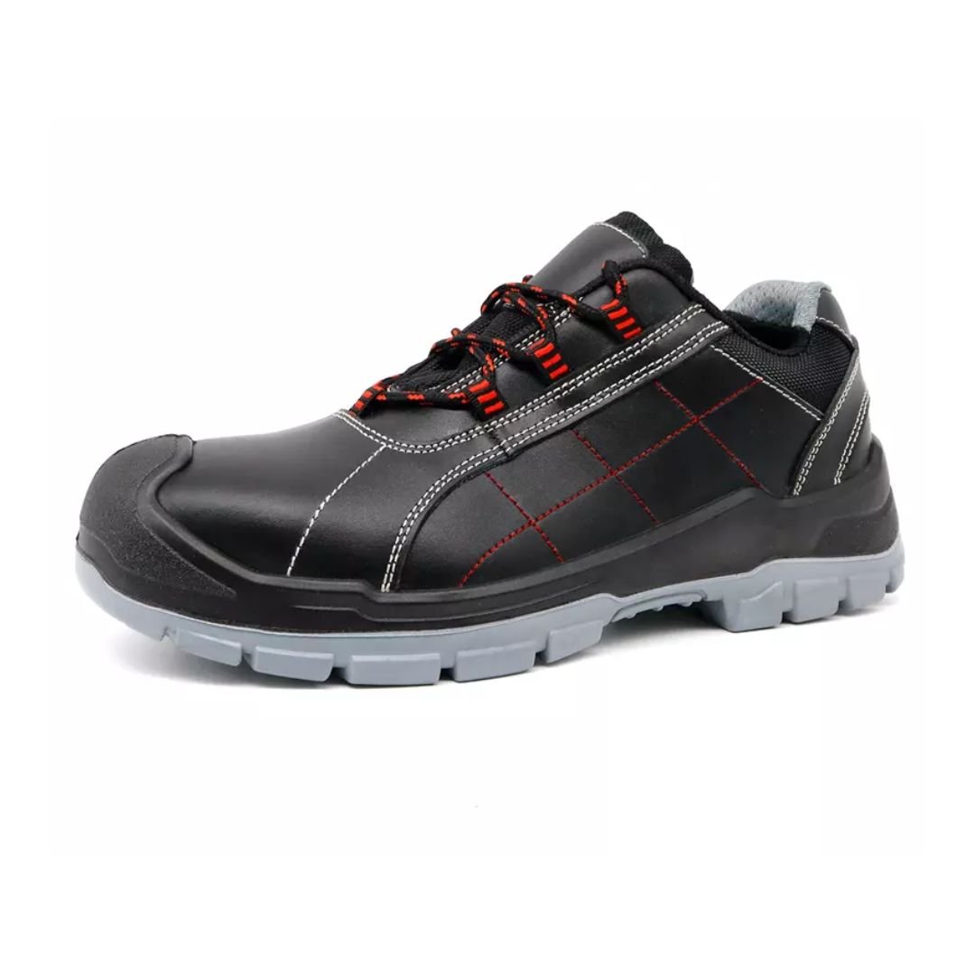 2025 New Black Leather Safety Anti-smashing Shoes ARL-TM188L