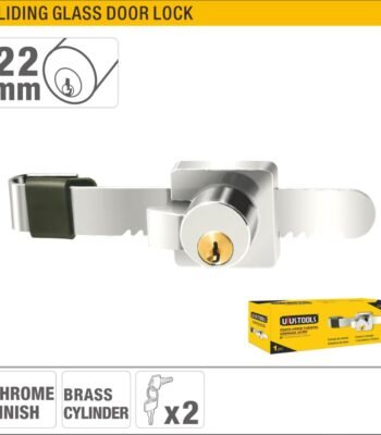 22mm Chrome Sliding Glass Door Lock ARL-CHV22CD