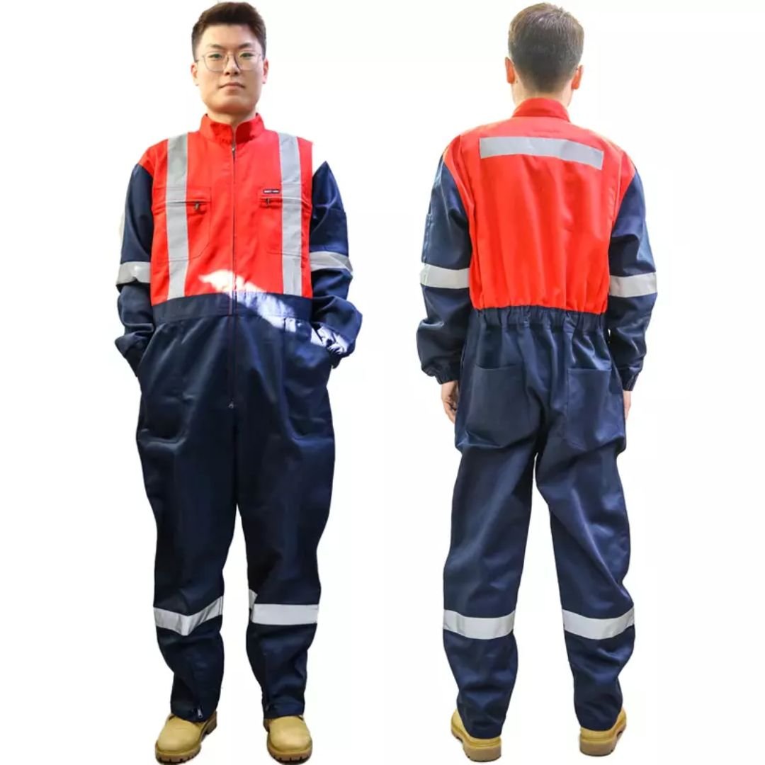 240 Grams Polyester High Visibility Reflective Safety Coveralls ARL-OV19