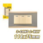 3 Gang 2 Way Wall Switch ARL-CMT103U