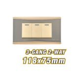 3 Gang 2 Way Wall Switch ARL-CMT103U