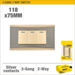 3 Gang 2 Way Wall Switch ARL-CMT103U
