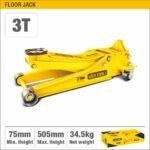 3 Ton Low Profile Floor Jack (75-505mm Lift Height) with Double Pump and Safety Valve Model ARL-GAM103