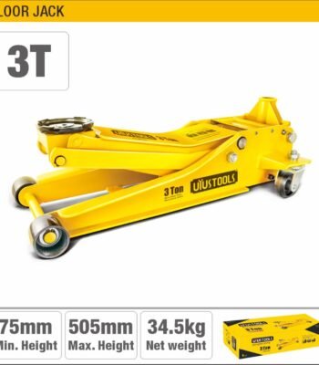 3 Ton Low Profile Floor Jack (75-505mm Lift Height) with Double Pump and Safety Valve Model ARL-GAM103