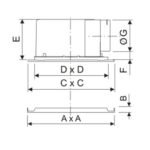 Integrated Ceiling-Ultra-thin and Ultra-quiet Ducted Ventilation Fan ARL-BPT15-16-23(P12ME)