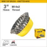 76mmKnotted Wire Cup Brush with M14x2 Thread Model ARL-EBC103