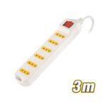 3m White Extension Socket with 6 Outlets ARL-AGM316CL-B
