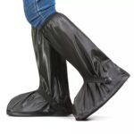 40 cm Waterproof Motorcycle PVC Rain Boots Shoe Cover with Zipper Unisex ARL-H-212