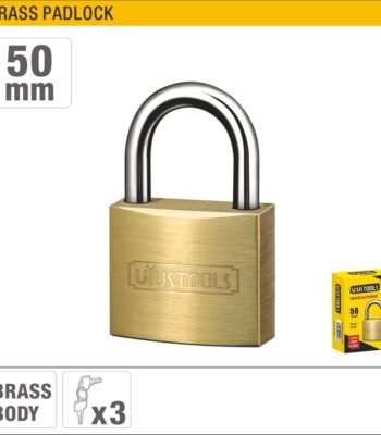 50mm Brass Padlock with 3 Nickel-Plated Brass Keys Model ARL-CAB50U