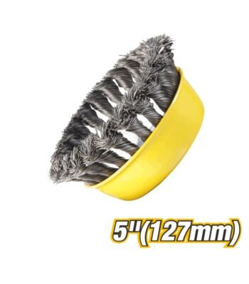 127mm Knotted Wire Cup Brush with 5/8"x11 Thread Model ARL-EBC15B
