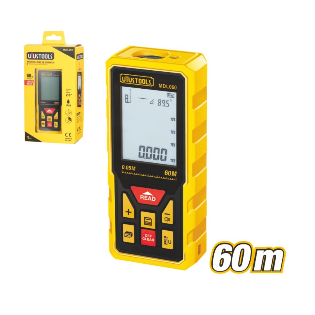 60m Laser Distance Detector with IP54 Protection Model ARL-MDL060