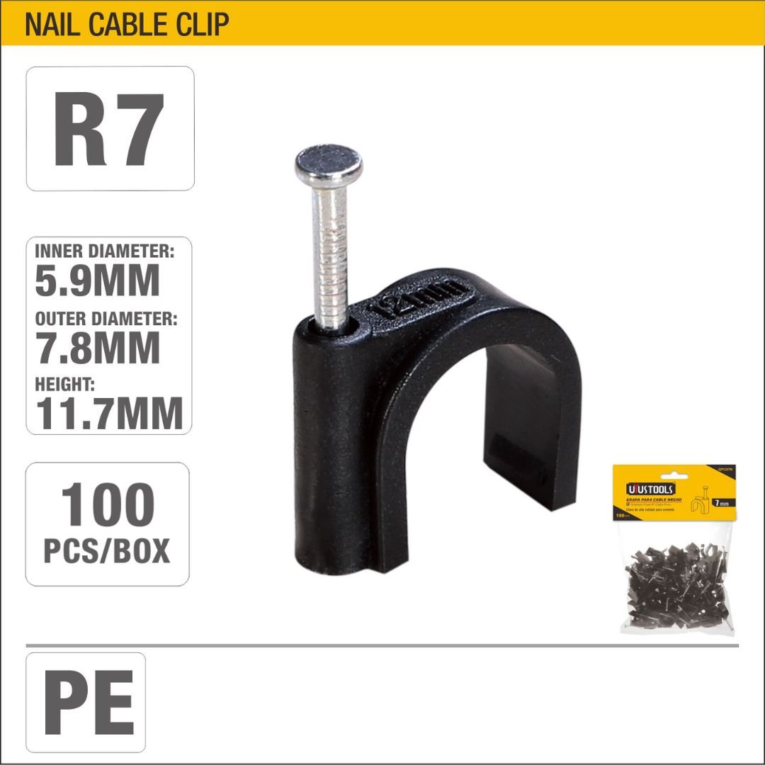7mm Nail Clip (Polyethylene) Model ARL-GPC07N