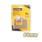 80mm Monoblock Brass Padlock Model ARL-CAR080