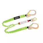 ANSI Z359.13 Certified Green Double Hooks Safety Lanyard Energy Absorber Lanyard ARL-HN31