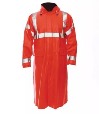 Anti Arc Flame High Visibility Reflective Waterproof PVC Coating Adult Men Raincoats ARL-FRC-001O