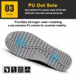 Anti-Slip Fiberglass Toe Sport Safety Shoes for Warehouse Unisex ARL-TM2010