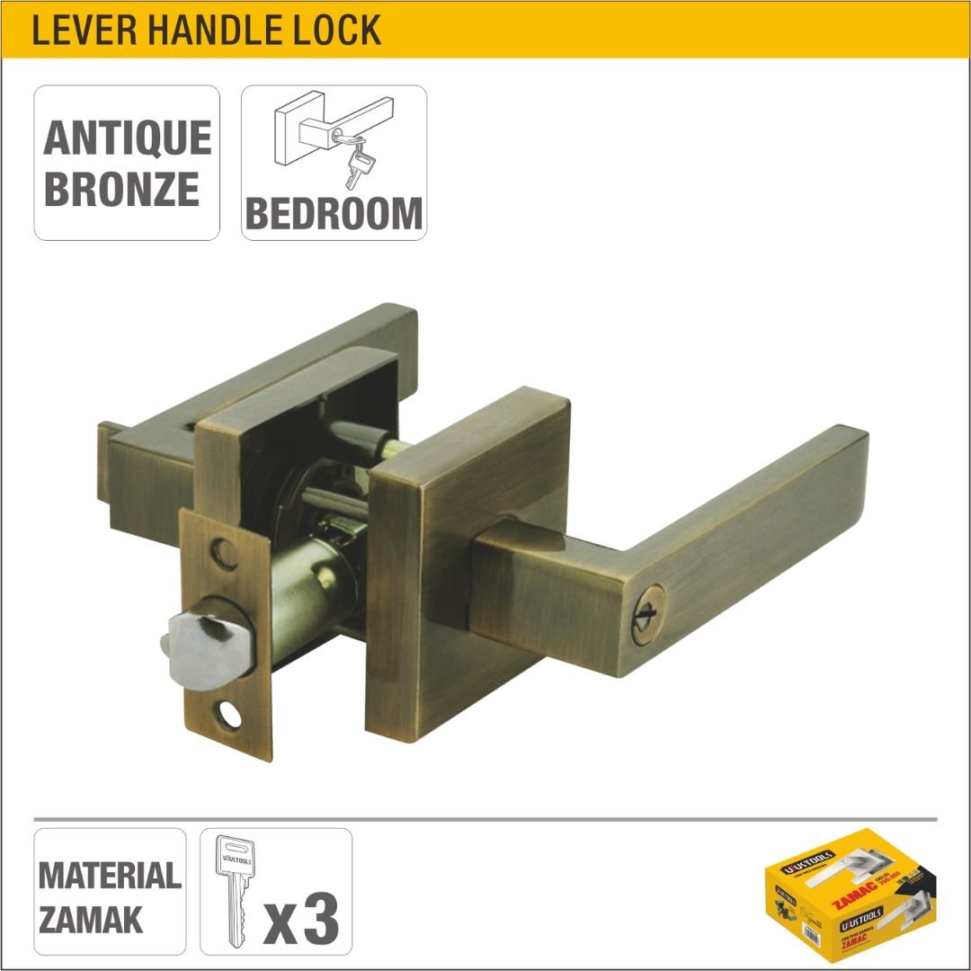 Antique Bronze Lever Handle Lock Model ARL-CH8807AB