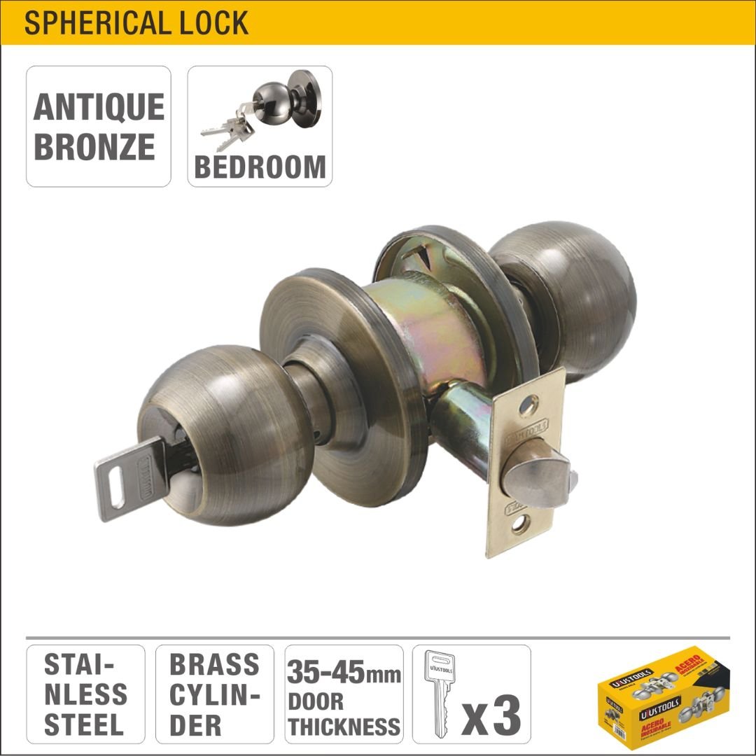 Antique Bronze Spherical Lock Model ARL-CH587AB