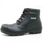 Black Ankle PVC Safety Rain Boots with Steel Toe ARL-BBA