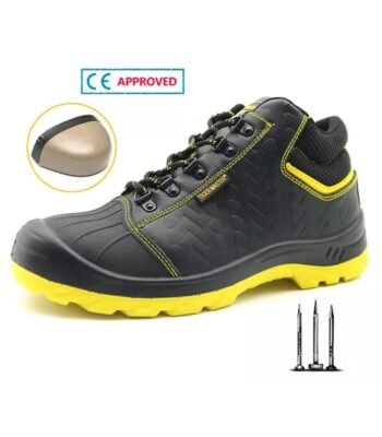 Black Leather Industrial Safety Shoes ARL-TM031