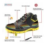 Black Leather Industrial Safety Shoes ARL-TM031