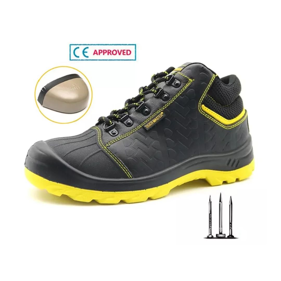 Black Leather Industrial Safety Shoes ARL-TM031