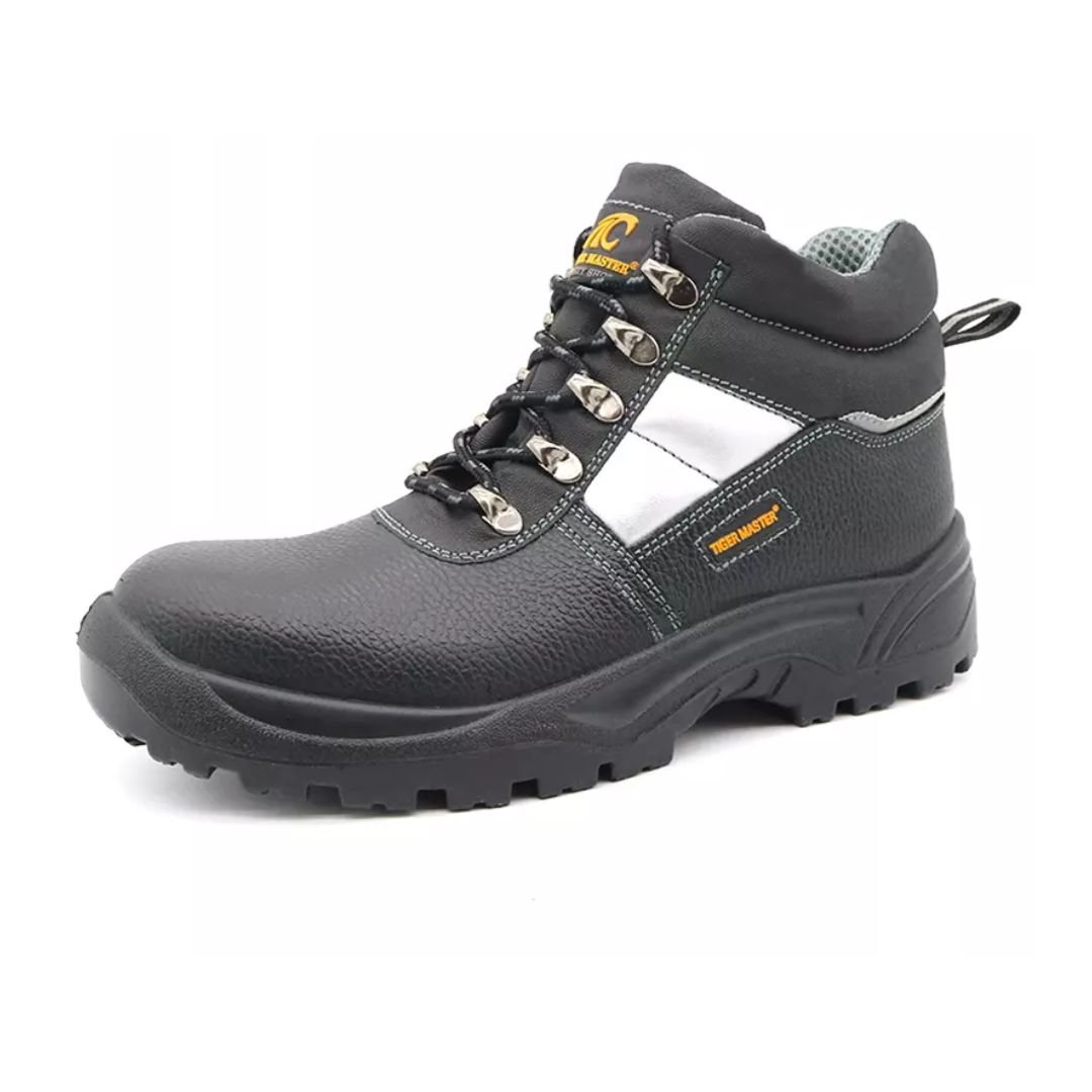 Black Leather Industrial Safety Shoes S3 ARL-TM004