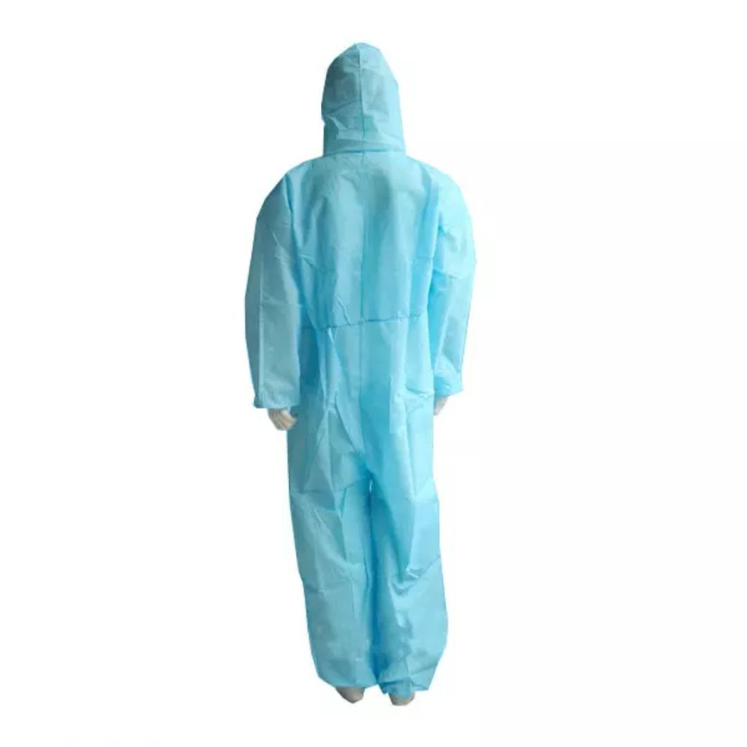 Blue Disposable Nonwoven Coverall With Hood ARL-DPOV1