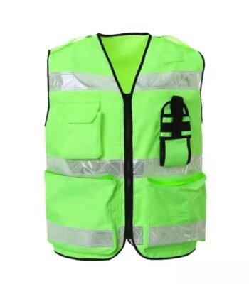 CE Class 2 Multiple Pockets Traffic Police Hi-vis Reflective Safety Vest ARL-RV08