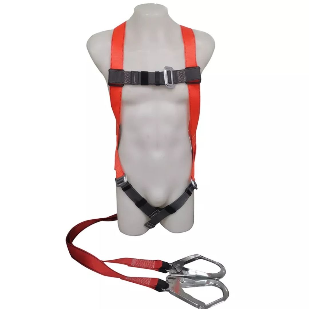 CE EN 361 Anti Falling Full Body Safety Harness Shock Absorber Lanyard Safety Belt ARL-FBH02