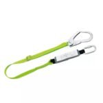CE EN355 Adjustable Polyester Webbing Energy Absorber Lanyard with 1 Pc Forged Steel Scaffold Hook ARL-HN35