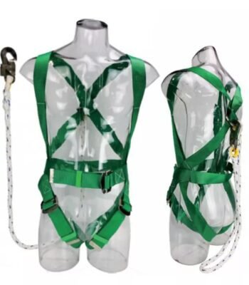 CE Polyester Webbing Protection Full Body Safety Harness with Shock Absorbing Lanyard ARL-HSL-5123