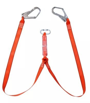 CE Standard 2 Hooks Shock Absorber Safety Lanyard ARL-HN19