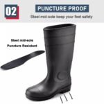 CE Verified PVC Safety Rain Boots with Steel Toe ARL-GB06
