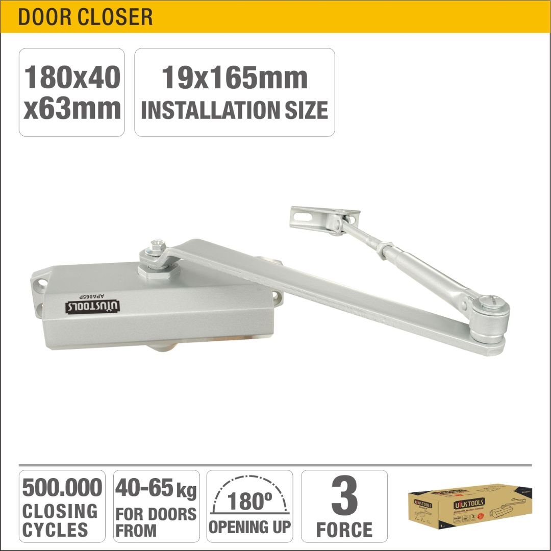 Copper Plated Flat Head Door Closer (40-65kg Doors,