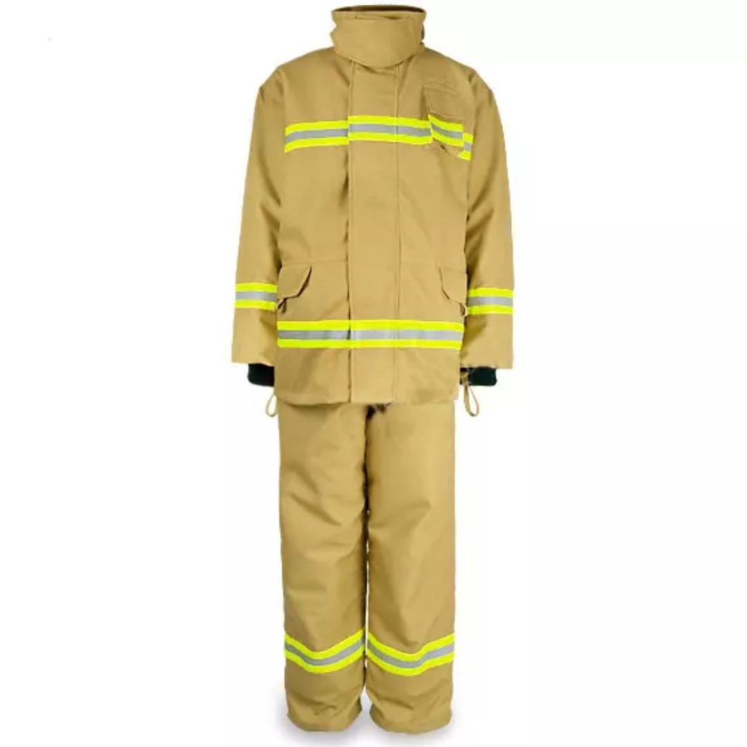 EN Standard Fire Fighting Suit with Flame Retardant & Waterproof Fabric ARL-HSFS-005