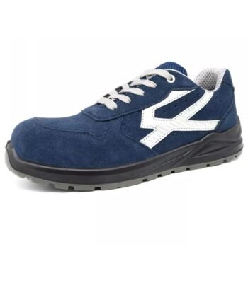 Fiberglass Toe Blue Suede Safety Shoes Sport Design ARL-TM2019